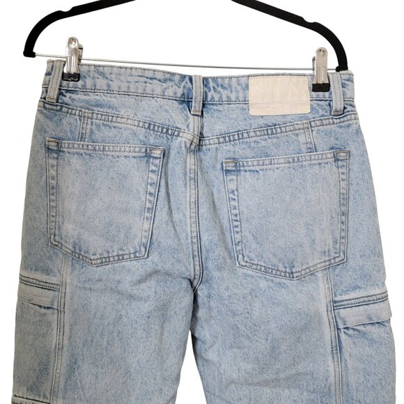 GRLFRND Size 31 TAOS Blue Low Rise Slim Cargo Jeans, Excellent Used Condition - Picture 4 of 16